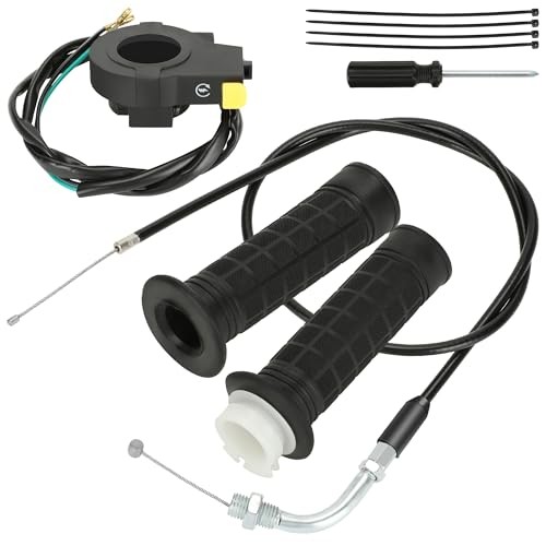 Throttle Cable Twist Throttle Handle Grip Assembly for 2 Stroke Engine 80cc