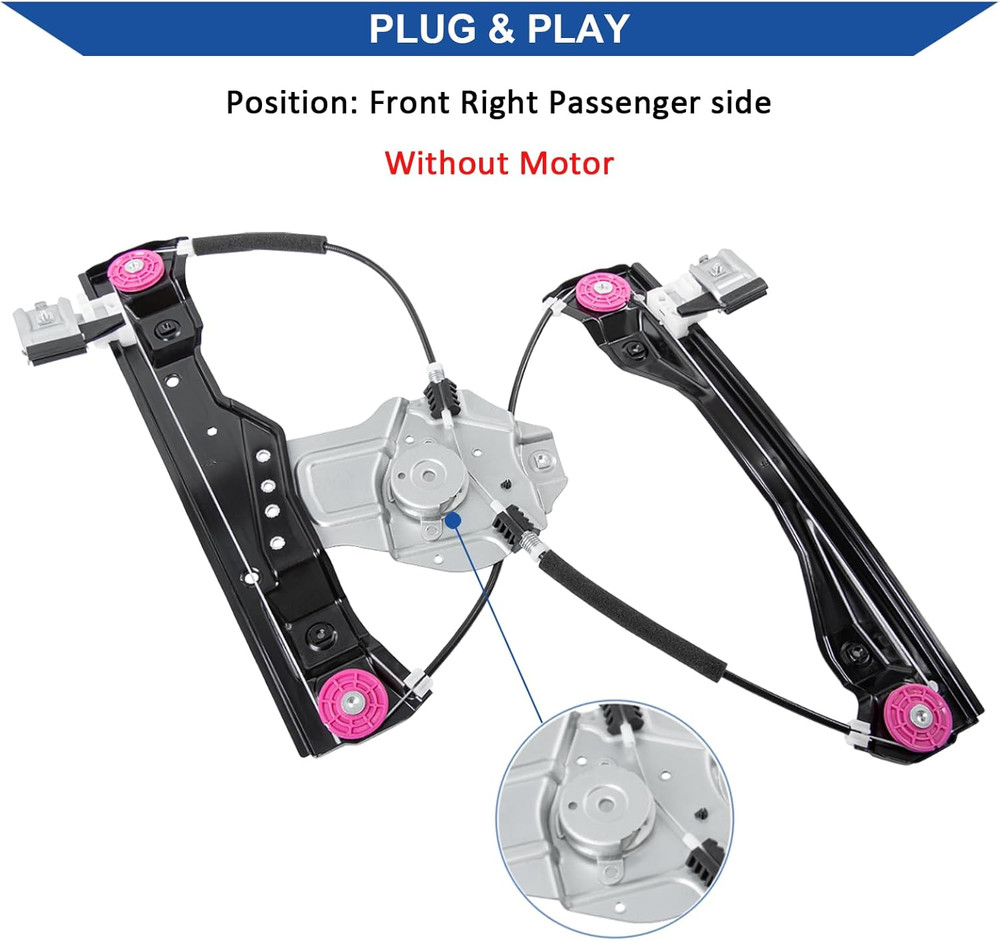 2011-2015 Volt Front Right Passenger Window Regulator–Compatible