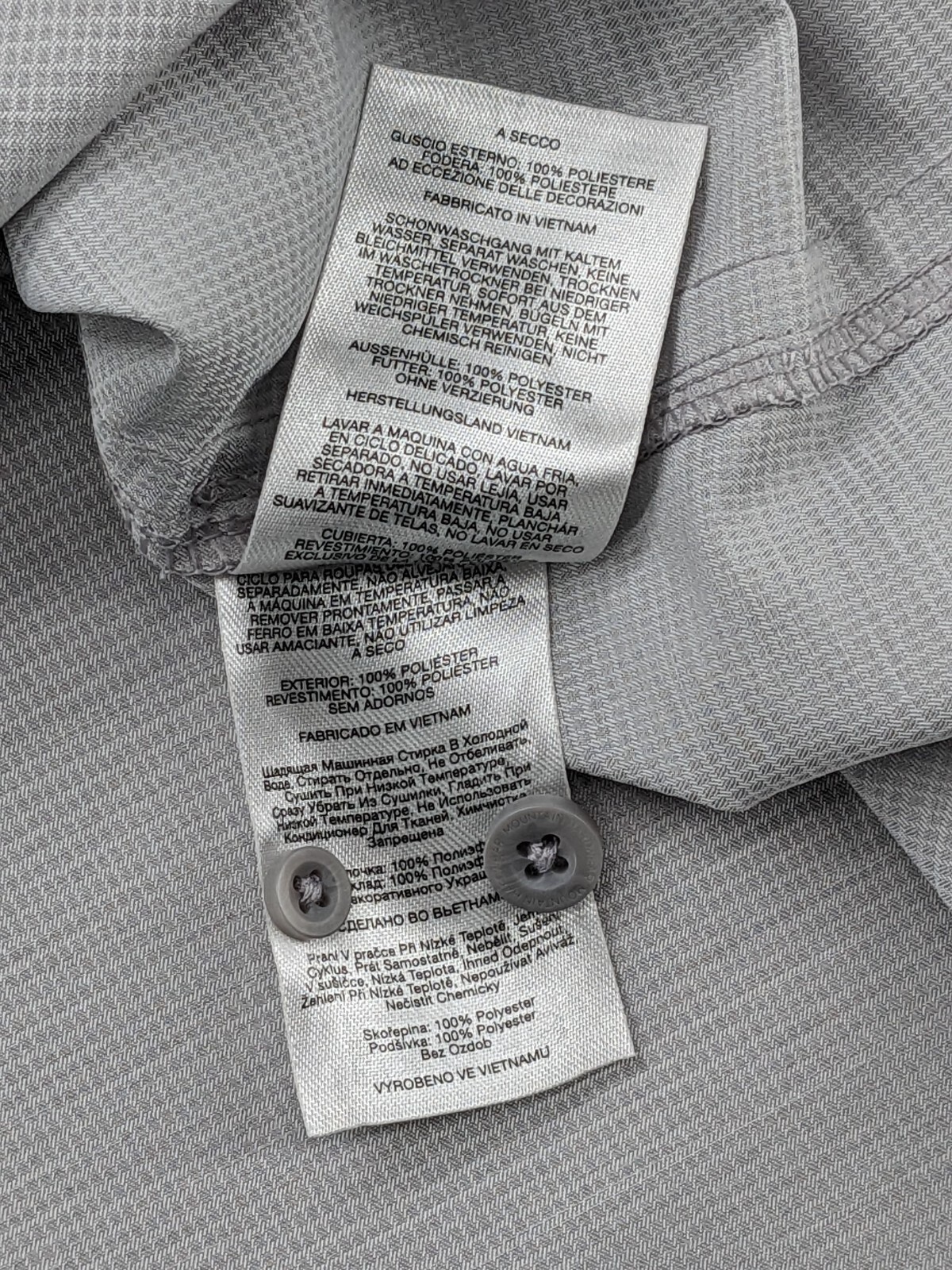 Mountain Hardwear Shirt Mens XL TG Gray Hiking Performance LS Vented