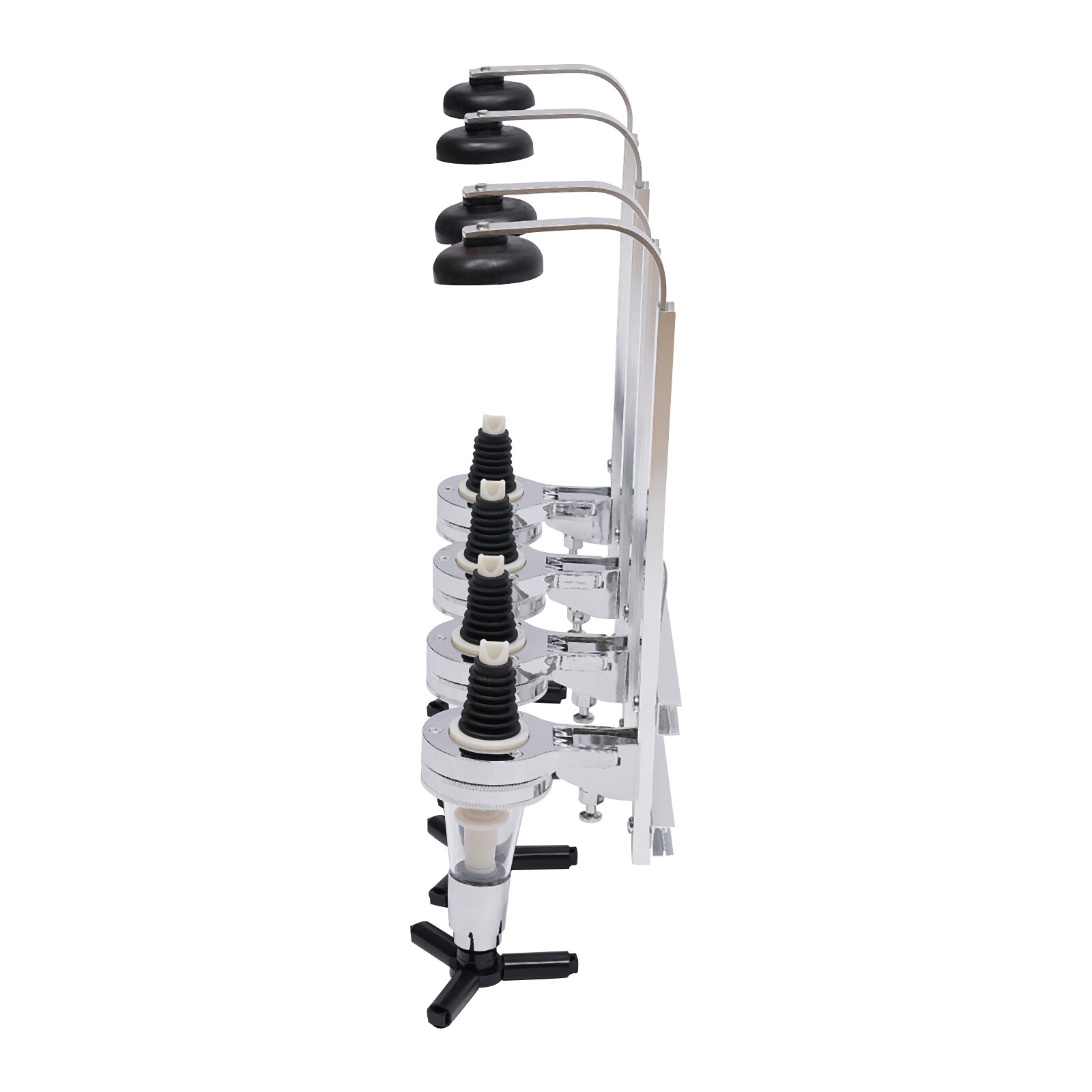 Wall Mounted 4-Bottle Dispenser for Whiskey, Wine, and Cocktails