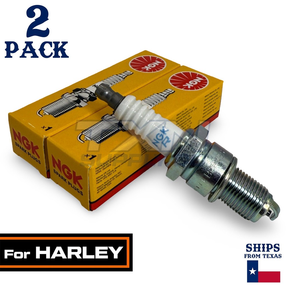 2 Pack NGK Spark Plug - For 1586 'Softail Custom Harley-Davidson