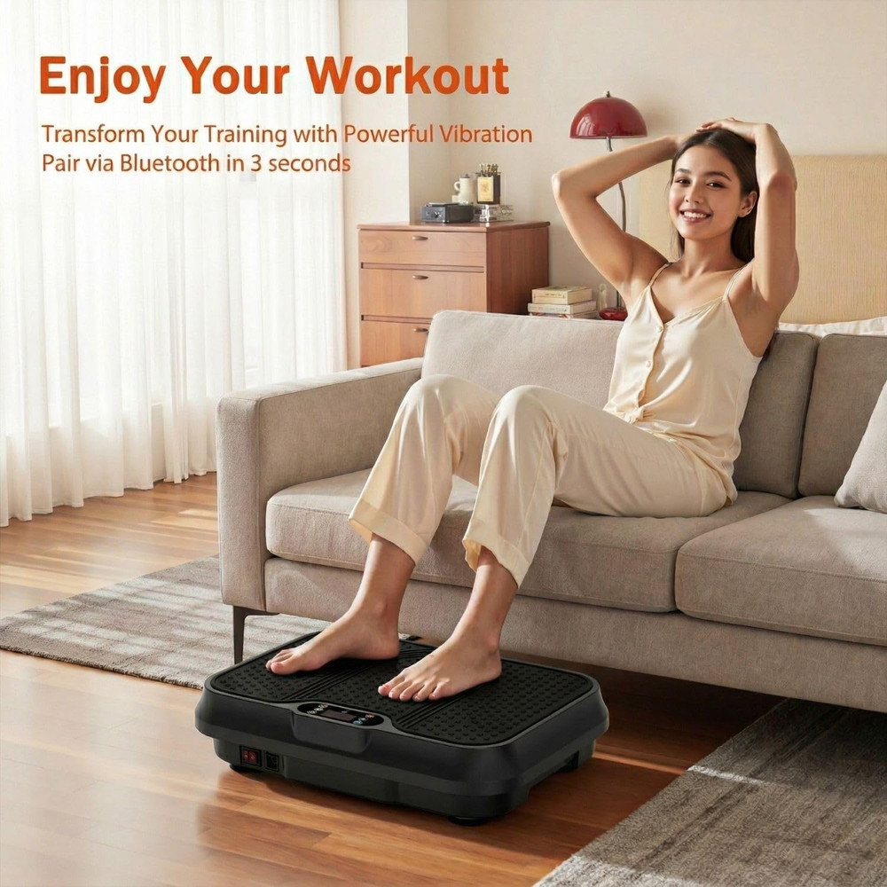 Vibration Plate Exercise Machine, Compact Small Vibration Plate for Lymphatic Dr
