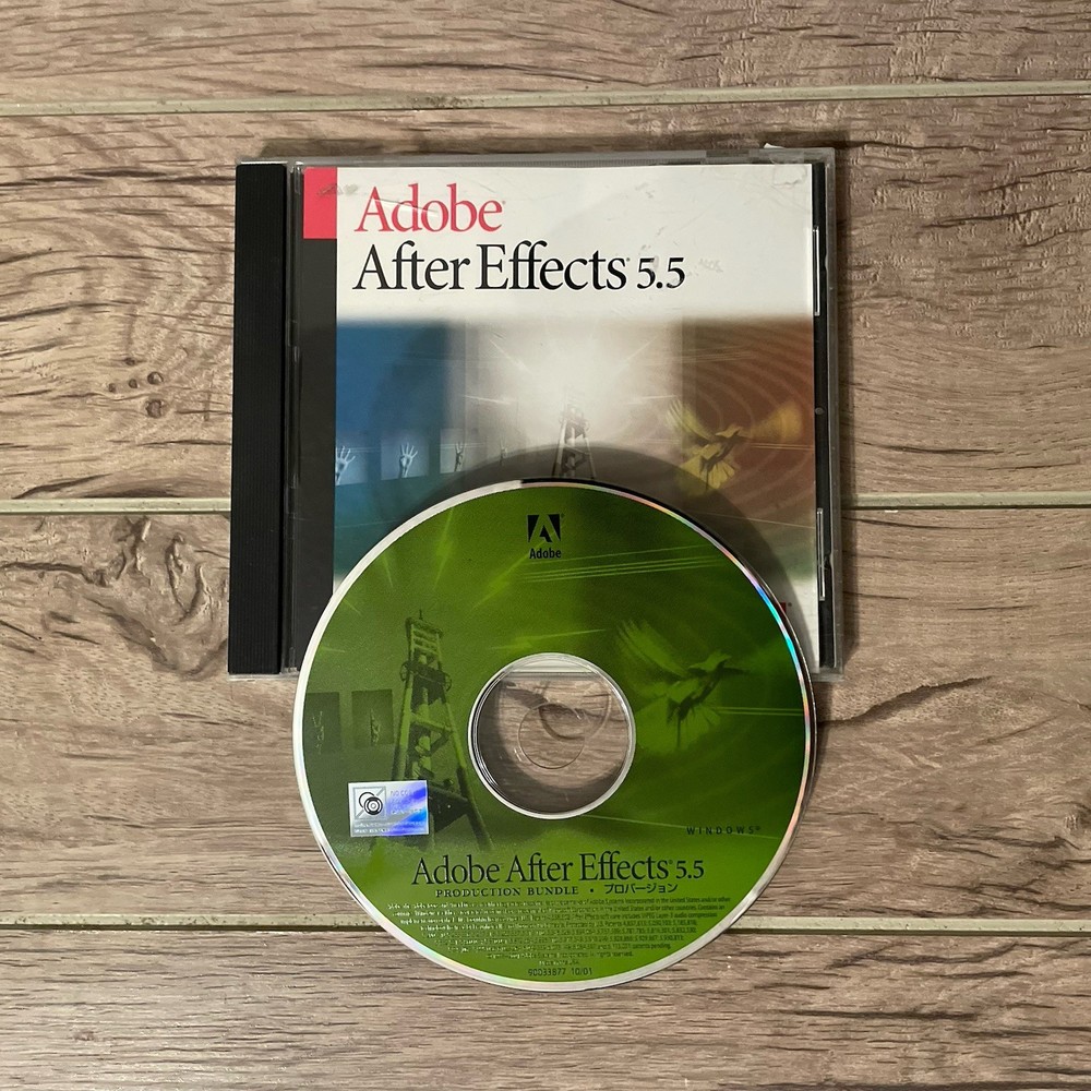 Adobe After Effects 5.5 for Windows Motion Graphics Visual Effects VFX Software