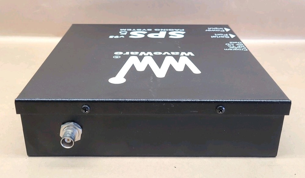 WAVEWARE SPS-5V9S PAGING SYSTEM 0100-2701 w/ AC Adapter & Antenna - Tested!