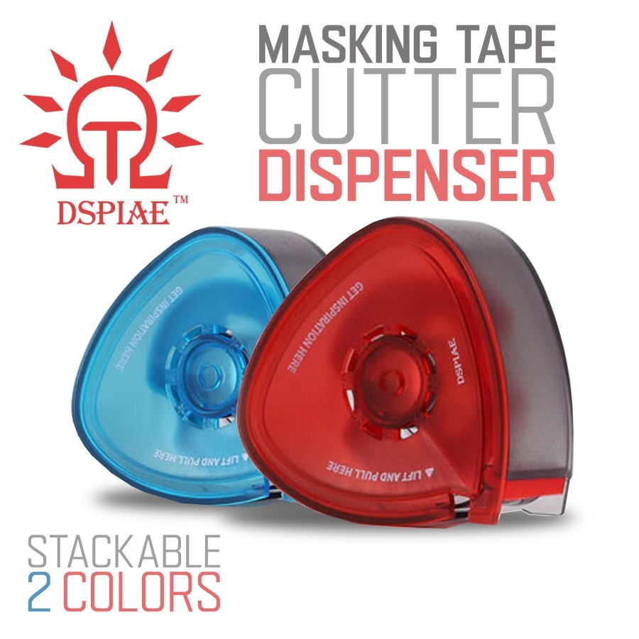 DSPIAE: Masking Tape Cutter & Dispenser - Singles 2 Colors - Stackable