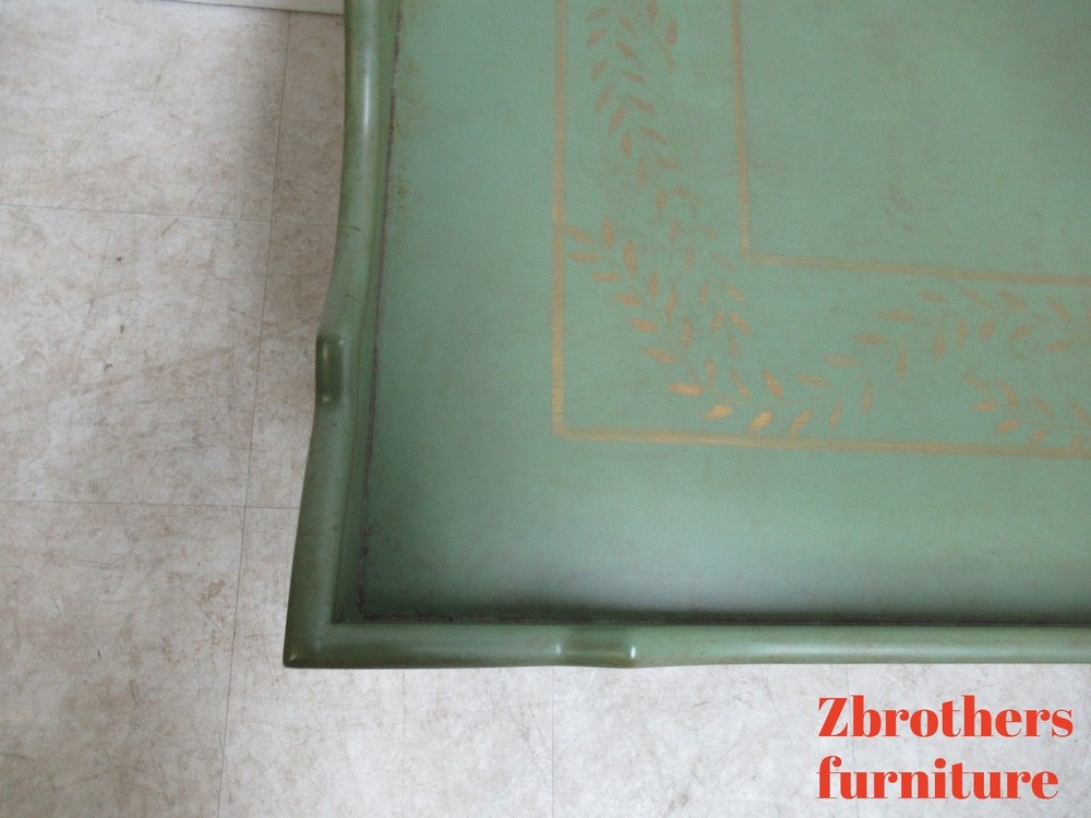 Niermann Weeks Paint Decorated Parson Tray Top Serving Coffee Table