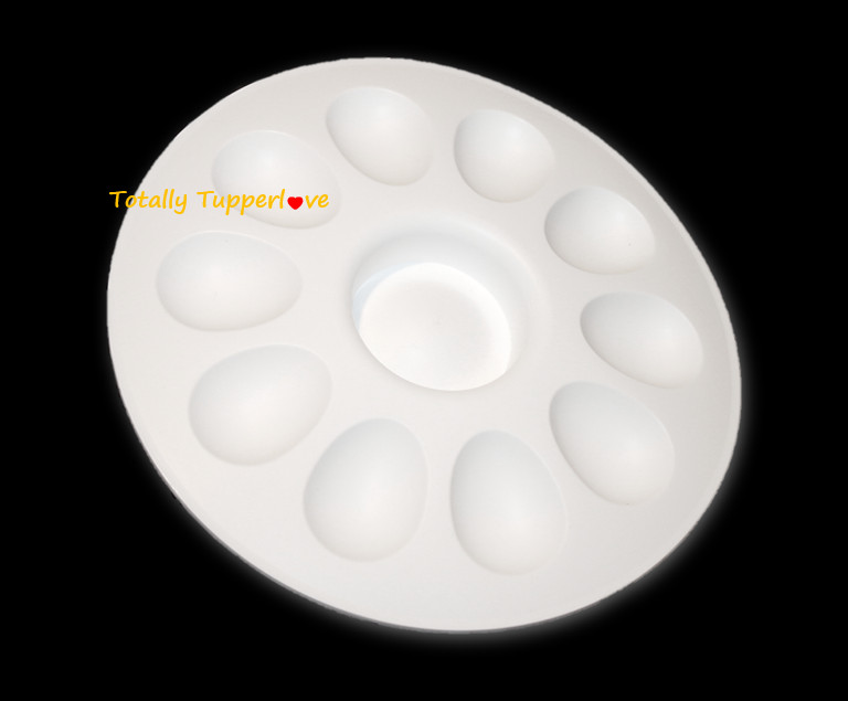 Tupperware Egg-Ceptional Server 9.5" Replacement Part Egg Display Tray White NEW