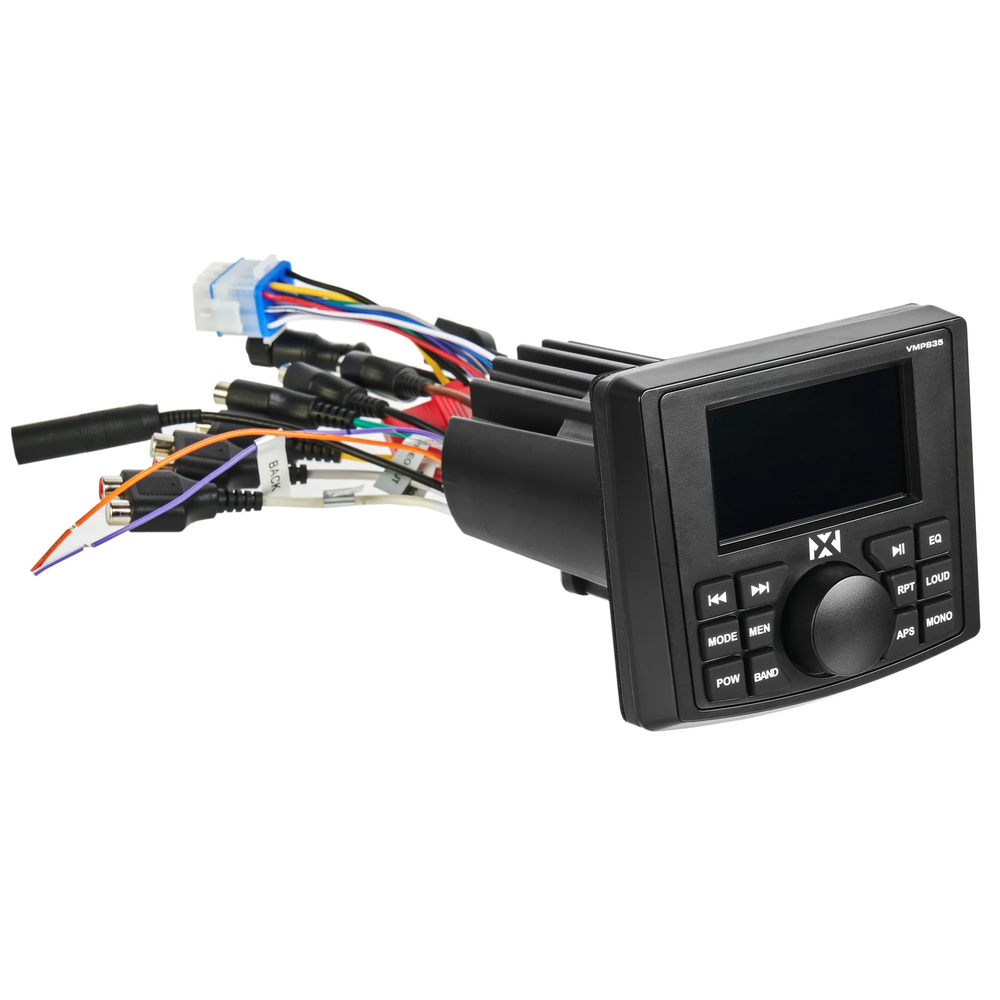 NVX VMPS35 Marine Gauge Mount Multimedia Receiver with Bluetooth & Camera Input