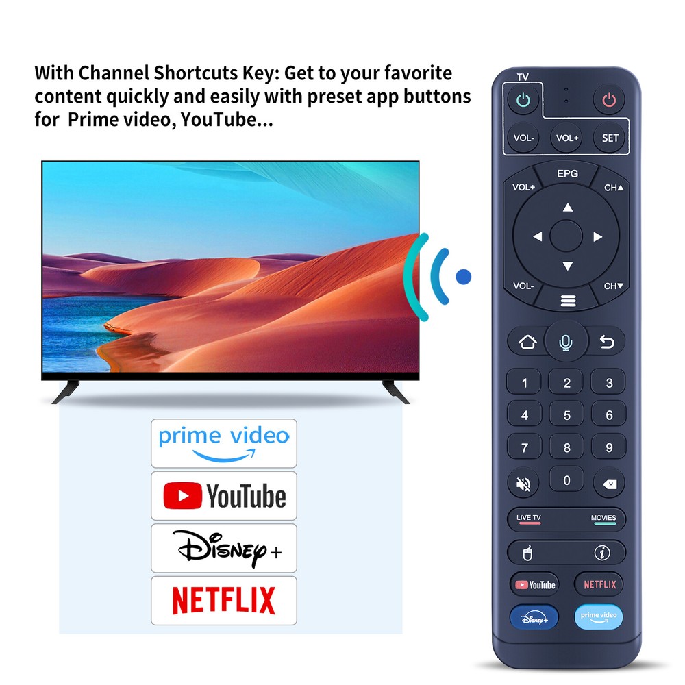 For vSeeBox V2 Pro Bluetooth & Voice Control Replacement Remote Control