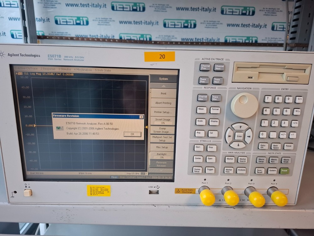 Agilent E5071B 8,5 GHz 4 ports Vector network analyzer