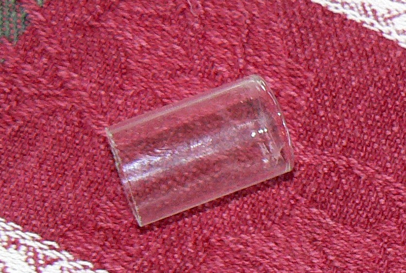 Custom cut glass dome for antique Steinite other crystal radio detectors