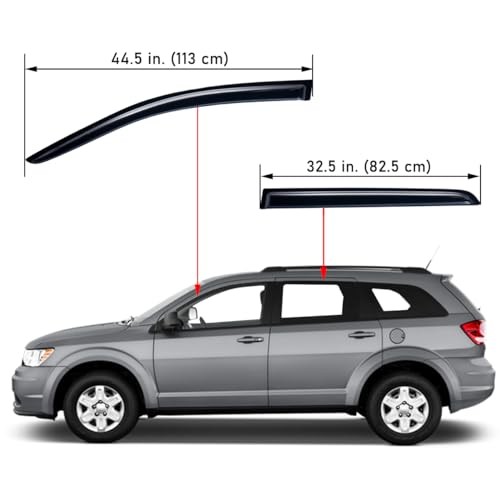Lightronic Extra Durable Outside-Mount Auto Vent Window Visor, Outside Mount