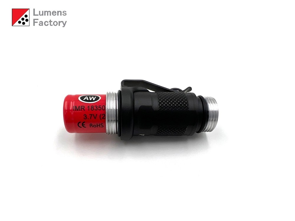 E1e Style 18350 Clipped Body. Surefire E Compatible. E1e E1L E1B. HA3 Black