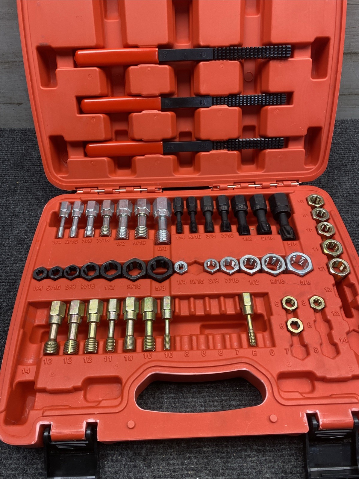 NOS Thread Repair Kit UNC UNF & Metric Thread Chaser Set Rethread Repair Tool