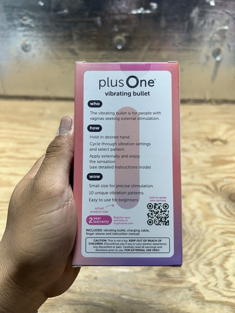 PlusOne Vibrating Bullet 10 Different Vibration Settings Sealed