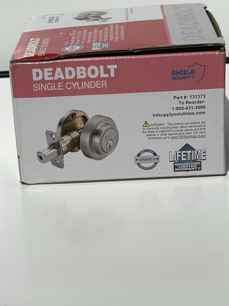DeadBolt:Single Cylinder Shield Security