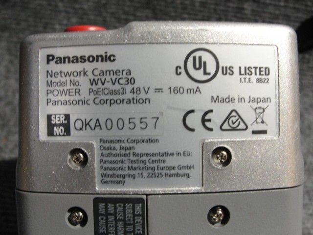Panasonic Arbitrator Full HD 360 Network Camera WV-VC30 With Bracket