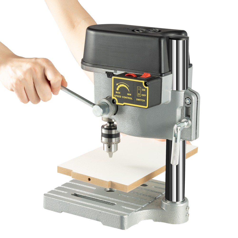 Portable Mini Electric Drill Press - Compact, High-Precision Benchtop Tool