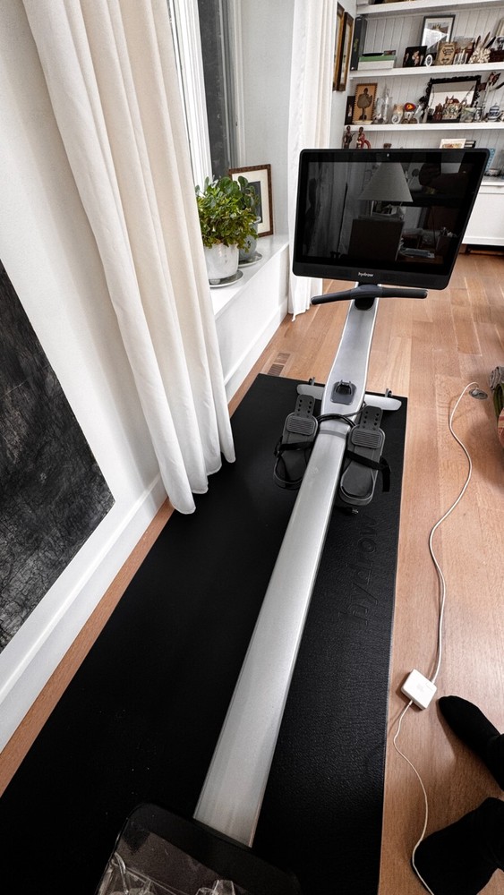 Hydrow Pro Rowing Machine with Immersive 22" HD Rotating Screen - Stows Upright