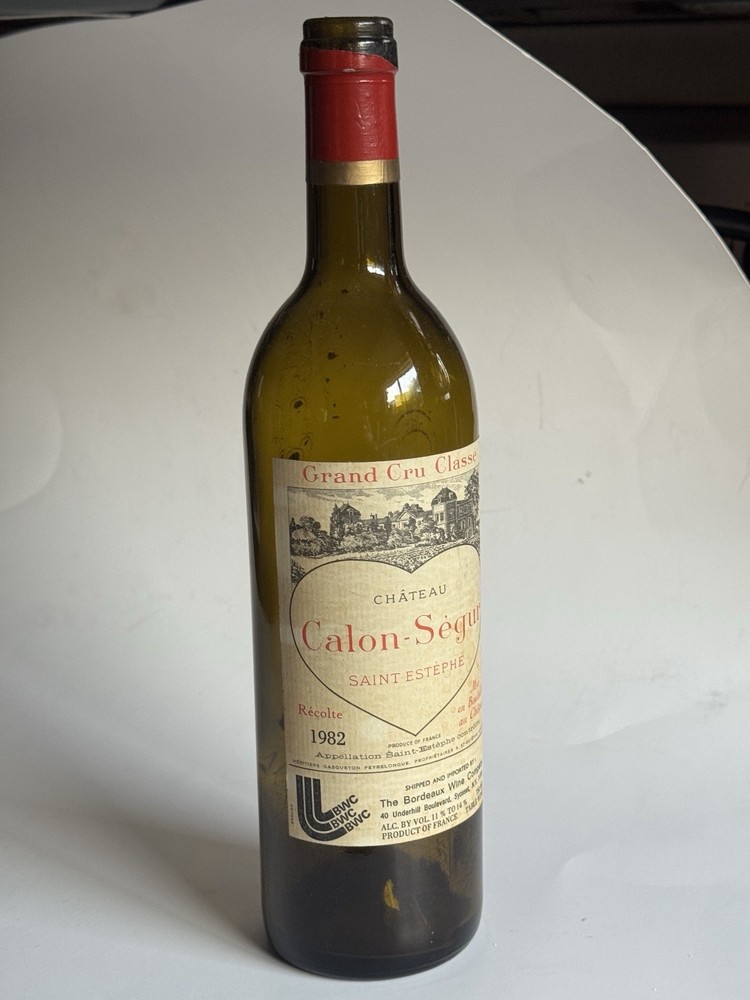 1982 Château Calon-Ségur Saint-Estèphe empty bottle