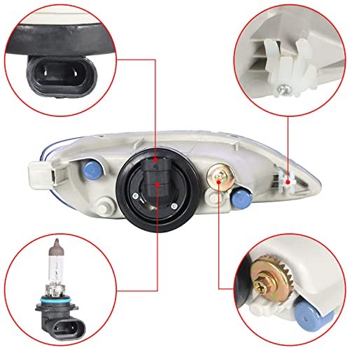 Fog Lights Assembly Replacement for Corolla 2005-2008 Camry 2002-2004 Solara