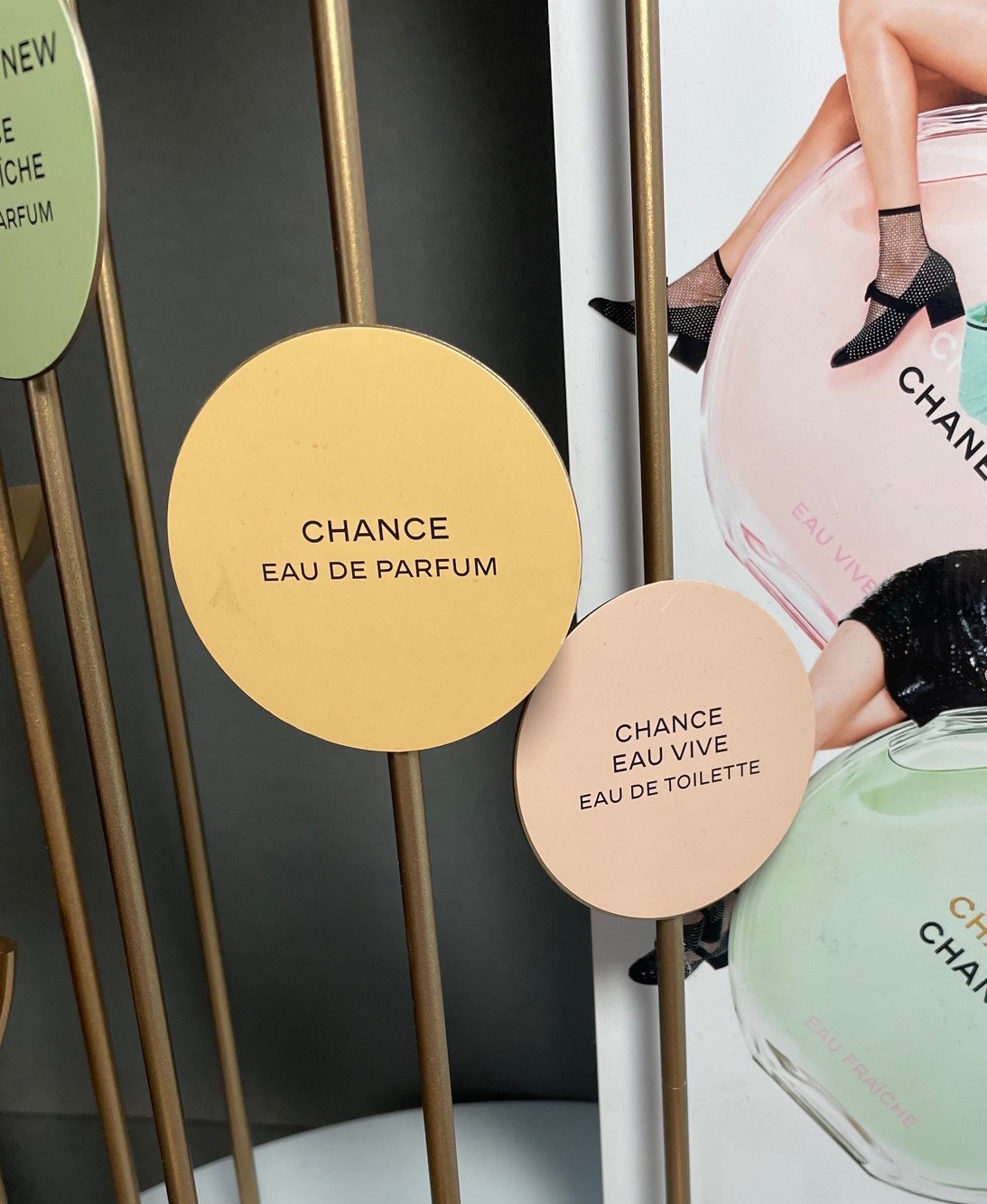 CHANCE CHANEL Eau Tendre Fraiche De Parfum Vive STORE DISPLAY 19" x 17.5" x 11"
