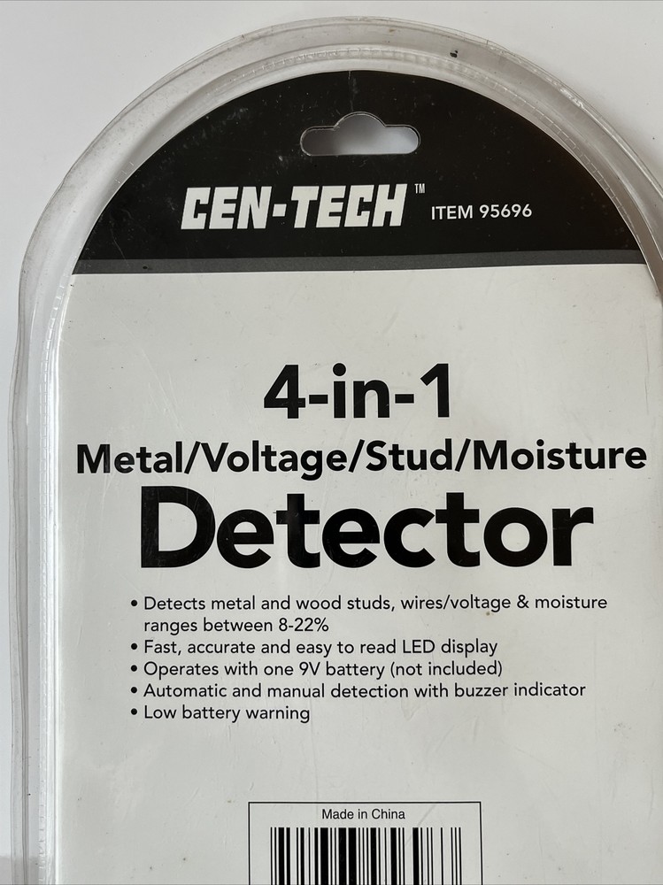 Cen-Tech 4-in-1 Multi Function Detector Detects Moisture Studs Voltage Metal NIB