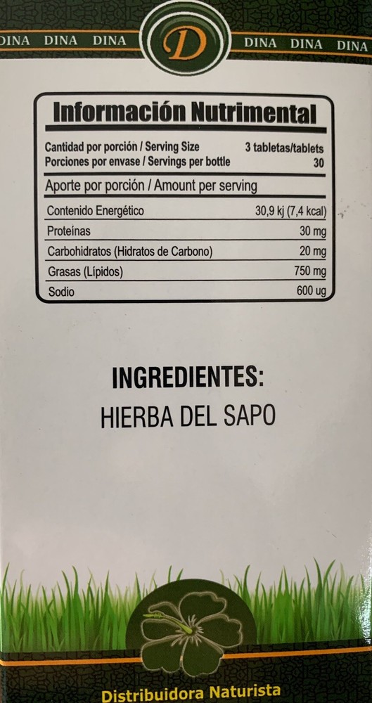 Hierba del Sapo Plus 90 Tabletas