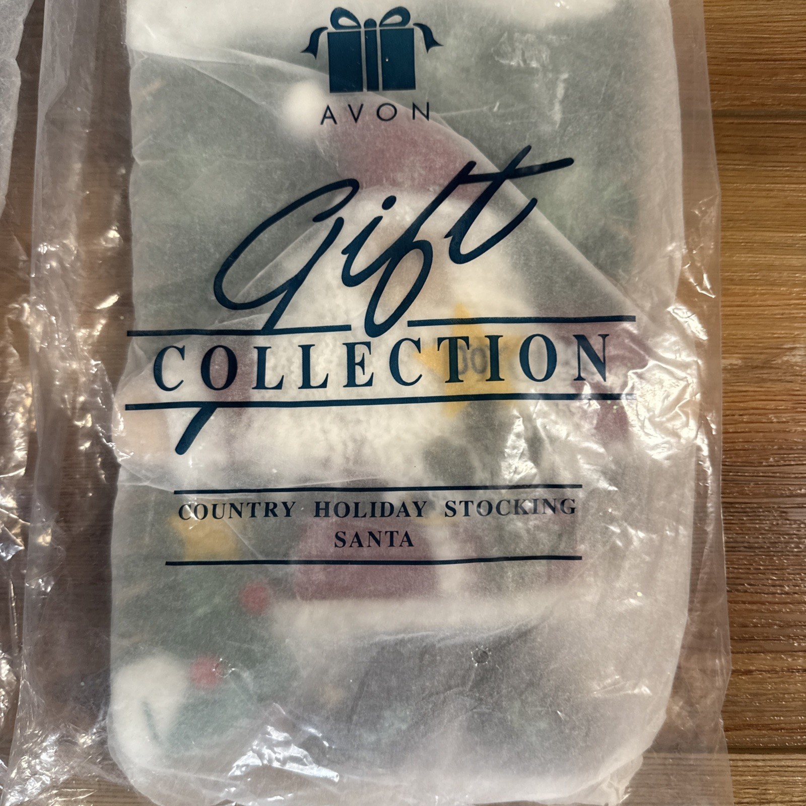 3 Lot Avon Country Holiday Christmas Stocking Snowman Santa Silver White