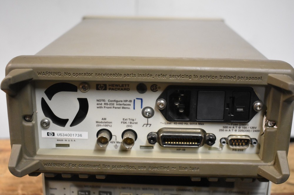 HP Agilent 33120A 15MHz Function Arbitrary Waveform Generator