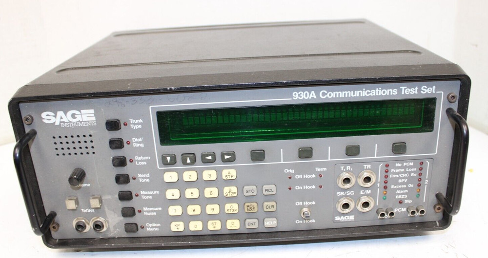 Sage Instruments 930A Communications Test Set Untested As Is