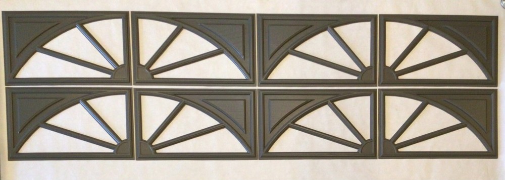 8 Amarr Wagon Wheel Replacement Insert for Short Panel Amar Garage Charcoal Grey