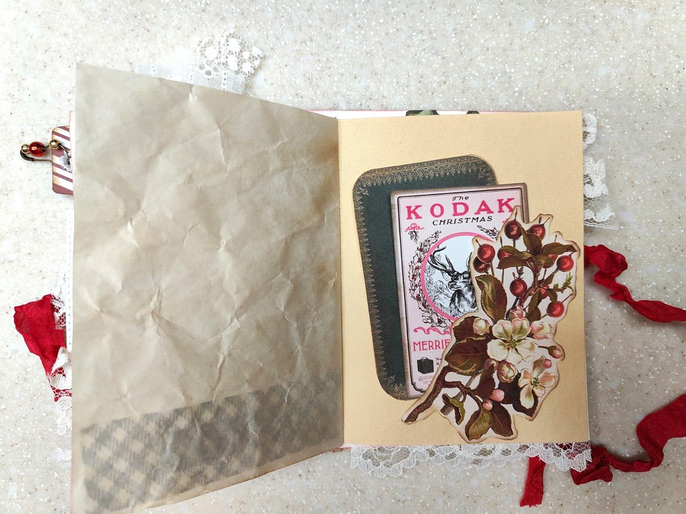 Candy Cane Christmas Card Journal 🎄 Handmade