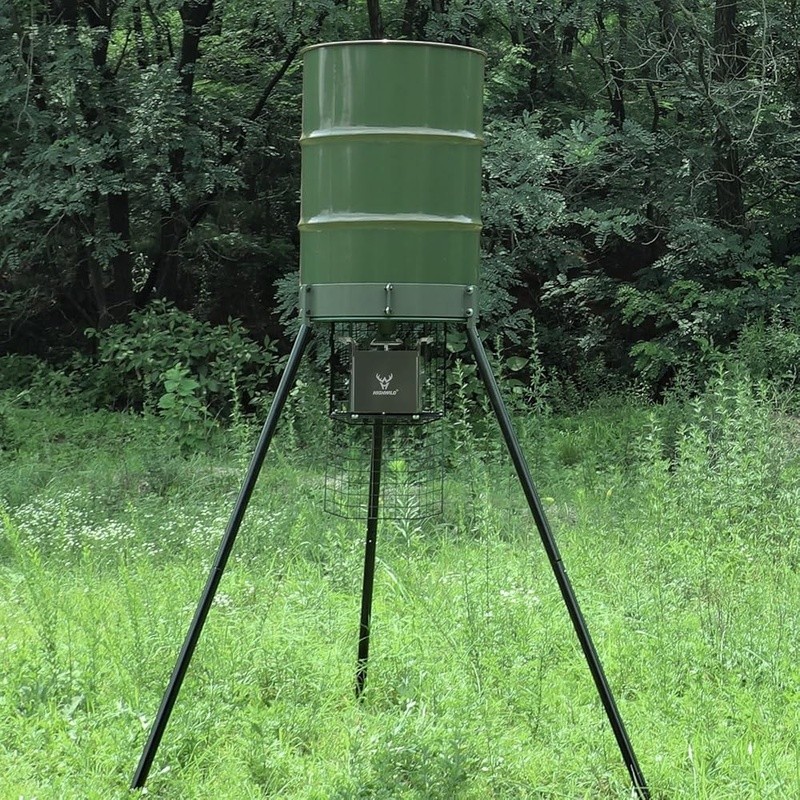 6V Deer Feeder W/ Timer Precision Control Weatherproof Durable Easy Installation