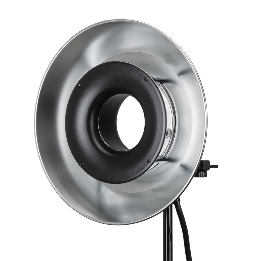 Flashpoint Reflector for R1200 Ring Flash Head (Silver Interior), Godox RFT-21S