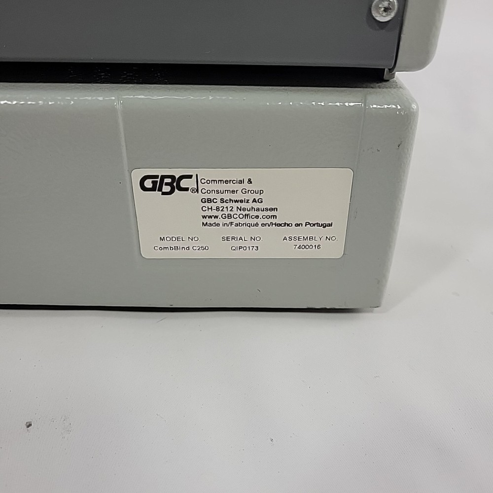 GBC CombBind C250 Machine, Book Binder