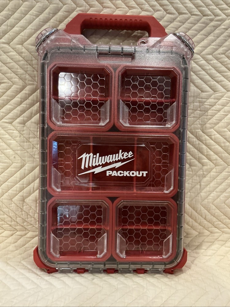 Opened Milwaukee 48-22-8436 PACKOUT Compact Low-Profile Tool Organizer