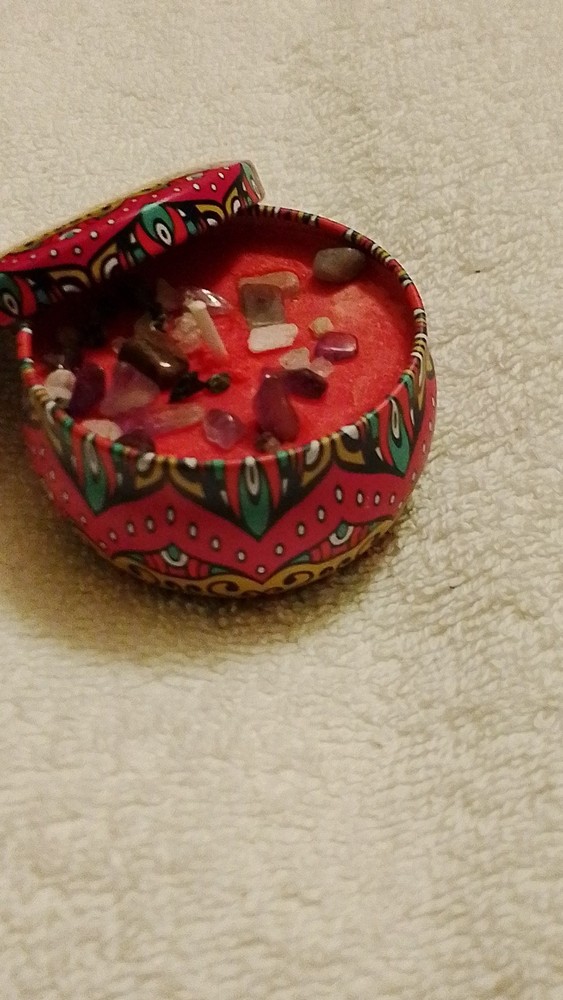Red Crystal Candle