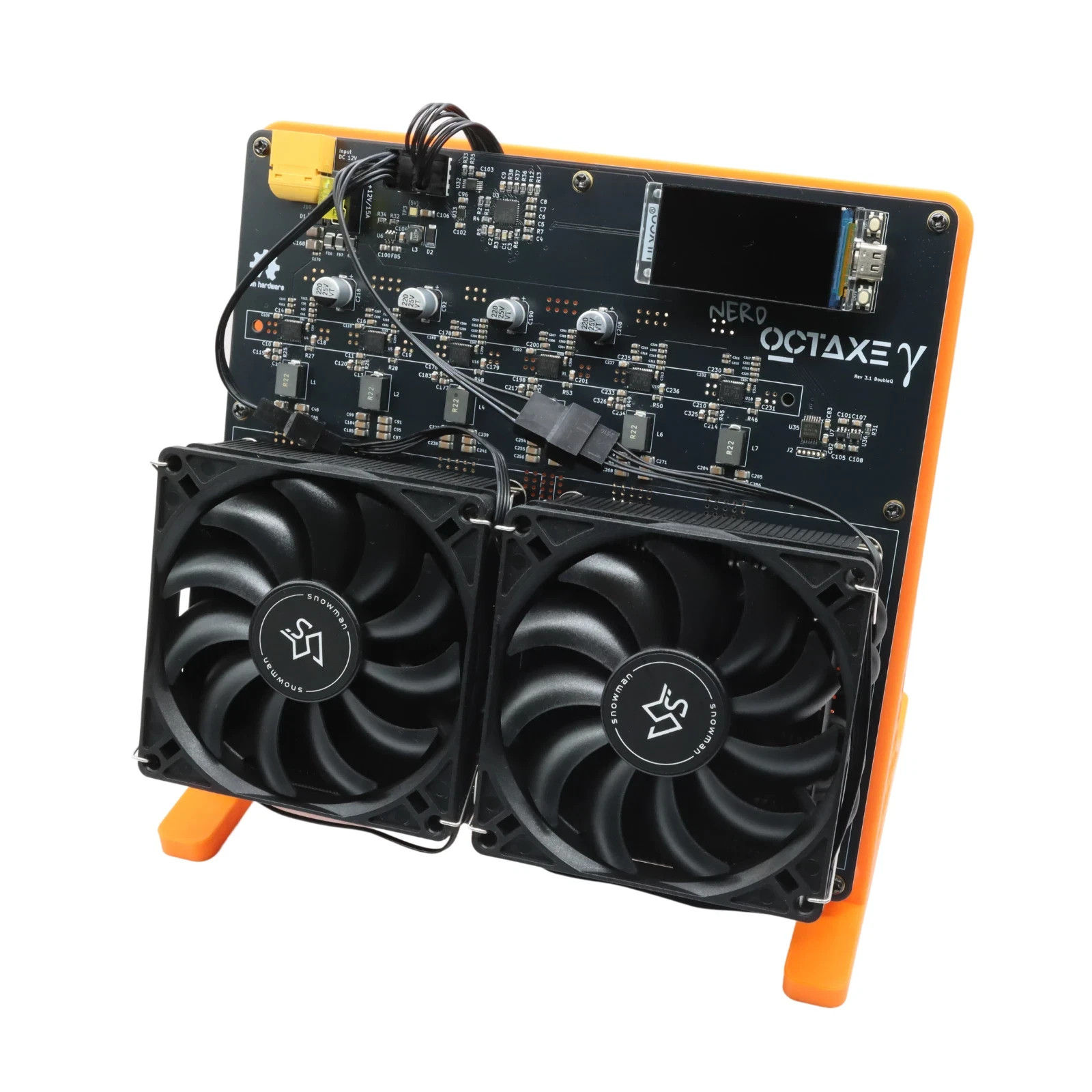 New NerdOCTAxe 12Th/s 200W High Perform Mute Dual Fan Bitcoin Home Solo Miner