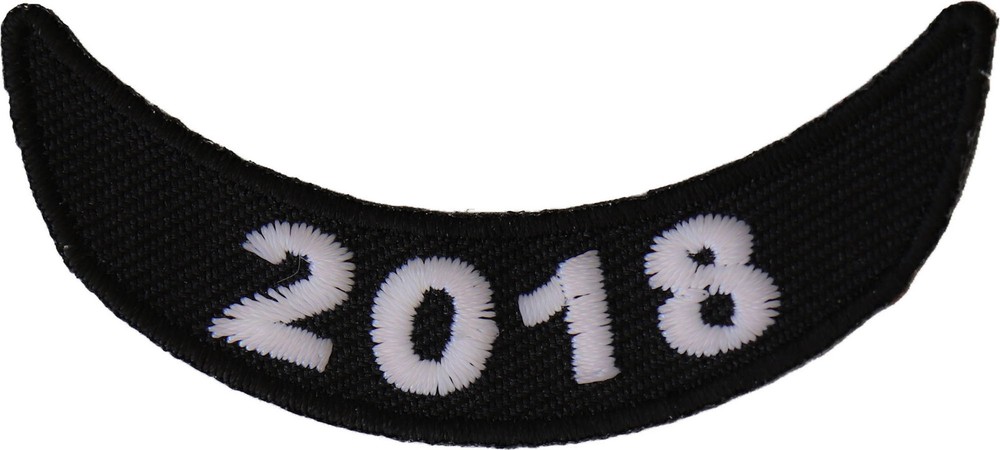 2018 Lower Rocker White Patch- 2.5x1 inch - P6047