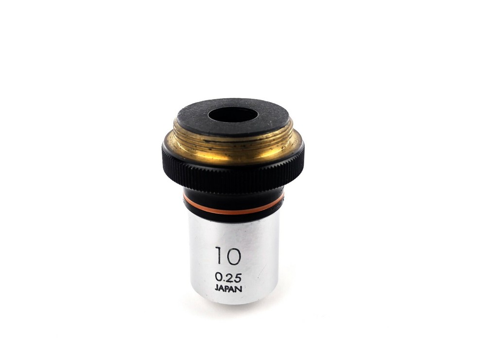 Olympus Microscope Objective 10x , 0.25 Japan , Tested & REFURBISHED