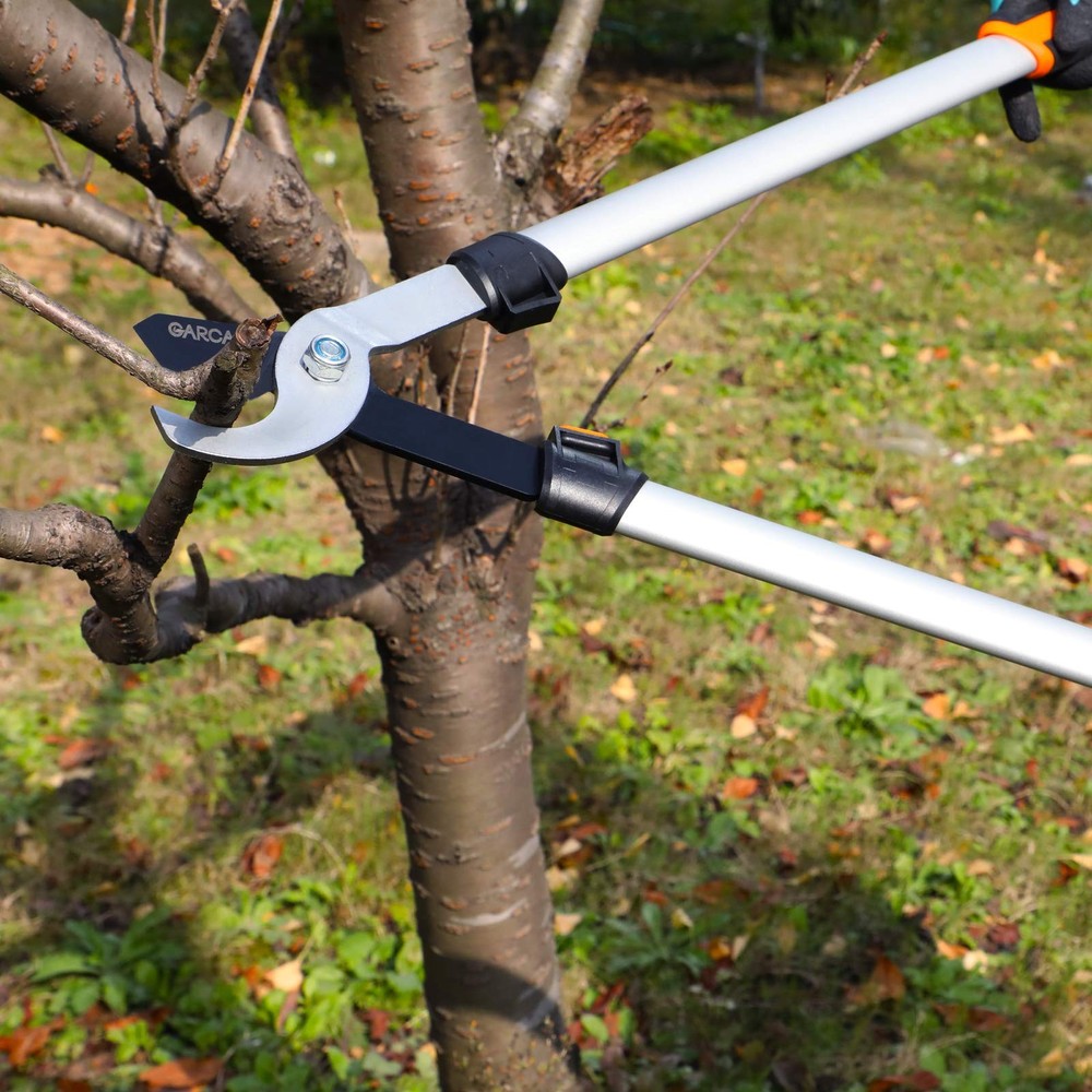 4 IN 1 Garden Shears Pruning Set with Bypass Pruning Shears Compound Lopper a...