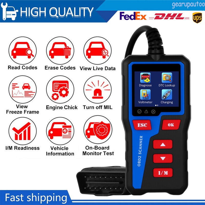 AT300 Classic Enhanced Universal OBD II Scanner Car Engine Fault Code Read US