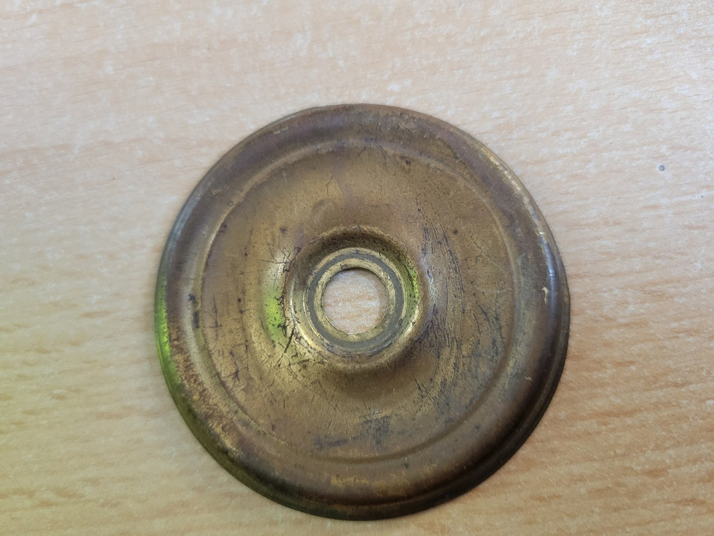 Antique Sheraton Federal Brass Door Knobs or Drawer Pulls 2" -READ-