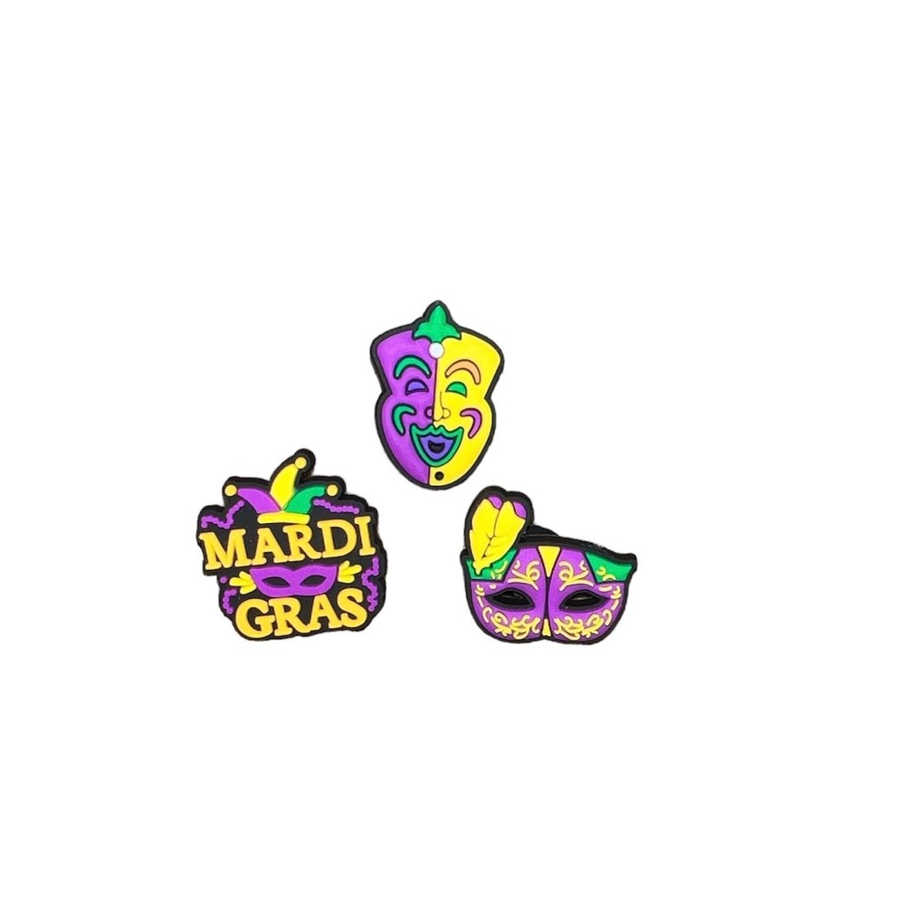 Mardi Gras Croc Charms