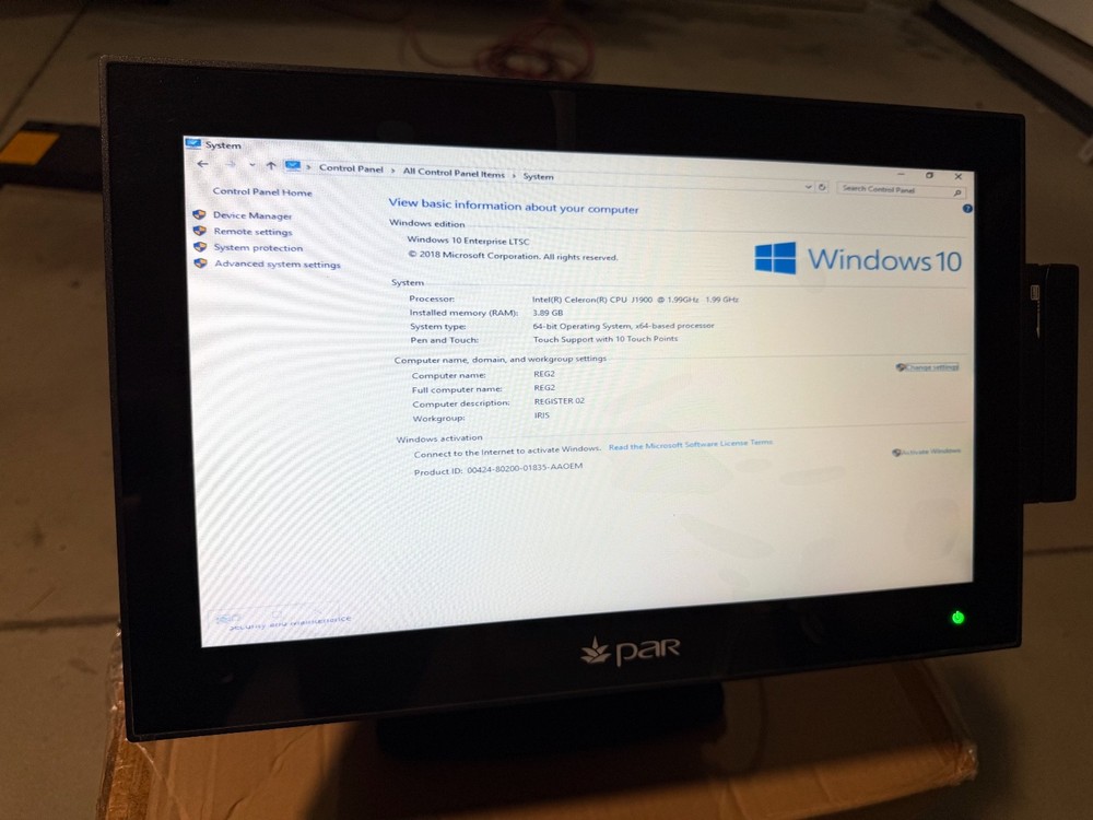 PAR EverServ 600W M6155 POS System w/ Customer Display 2x20