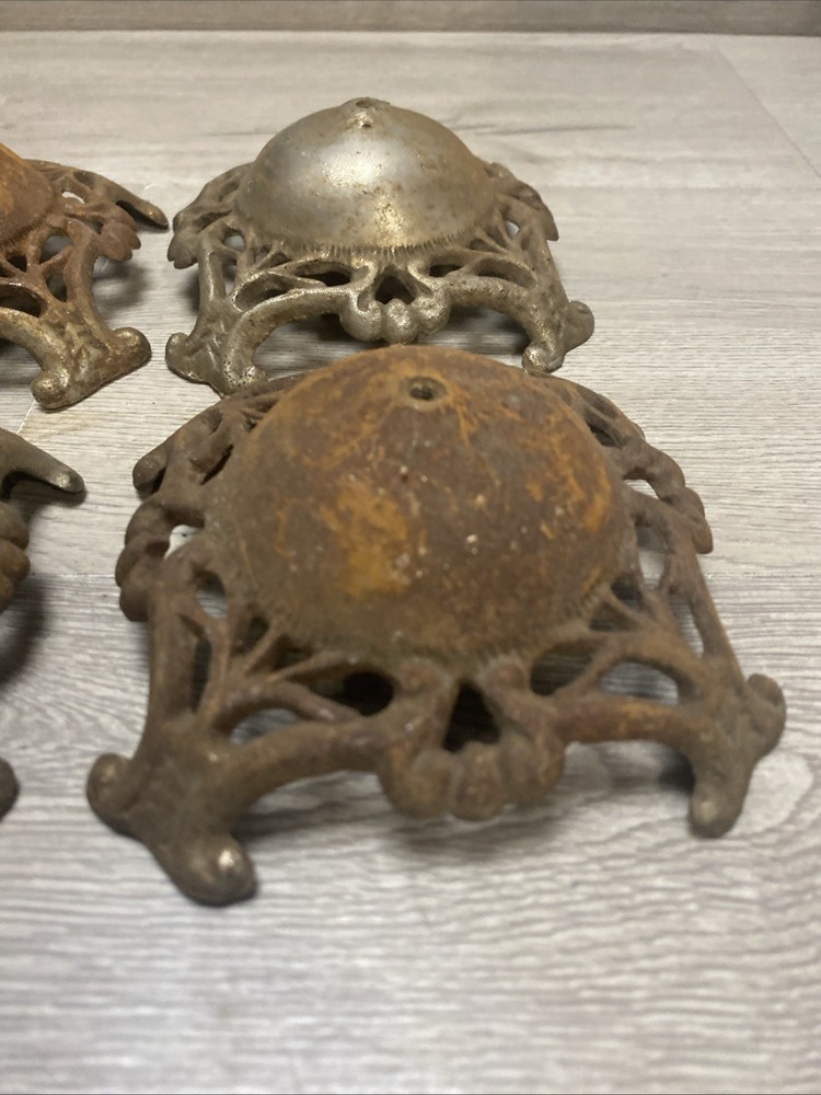 (4) Antique Edwardian Hat Stand Bases Only