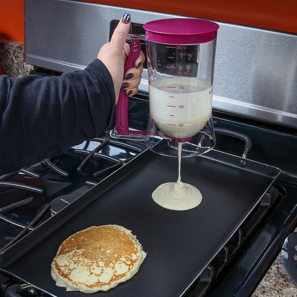 900ml Pancake Batter Dispenser DIY Kitchen Measuring Baking Tool for Pancake