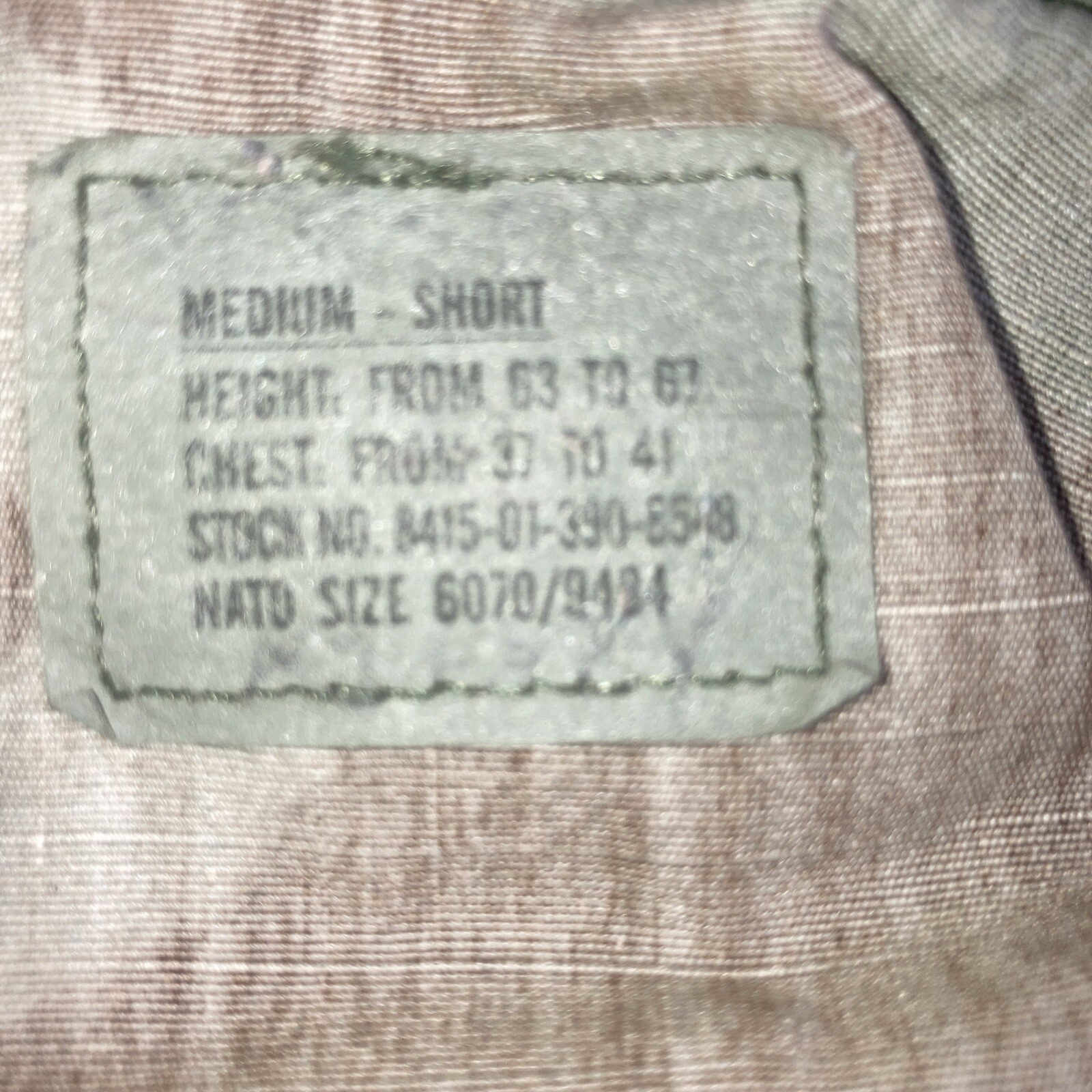 VTG USGI M81 Woodland Camo BDU Shirt, Army Military Uniform Medium Short