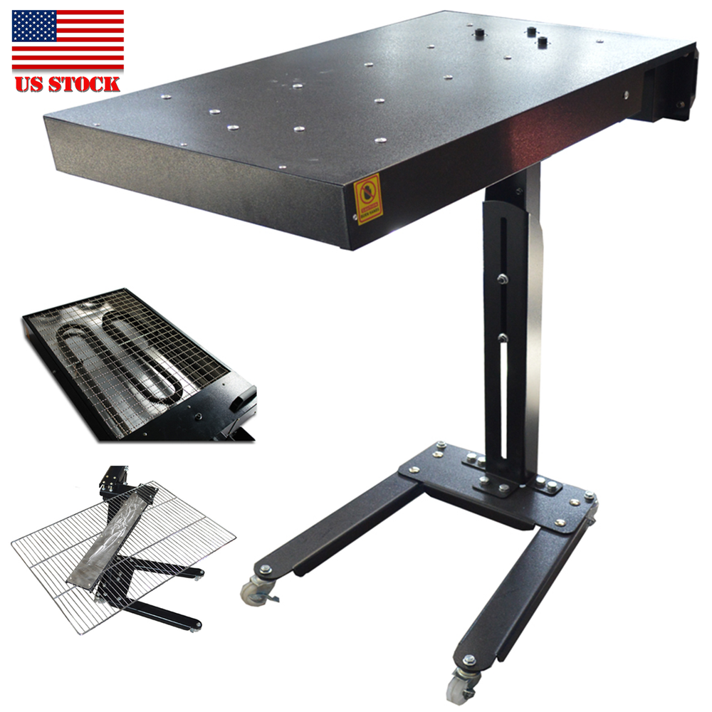 110V Flash Dryer for Screen Printing Drying Process 18"x24" Height Adjustable